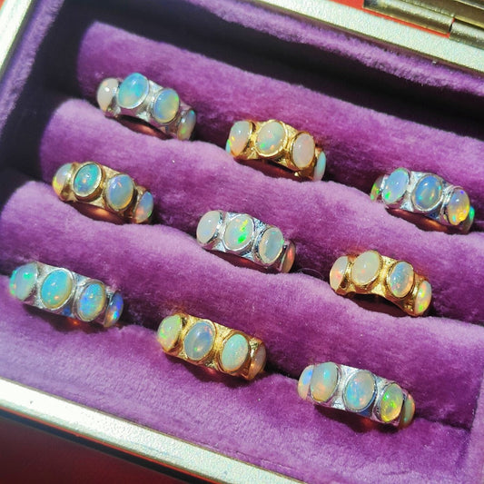 Opal earcuff